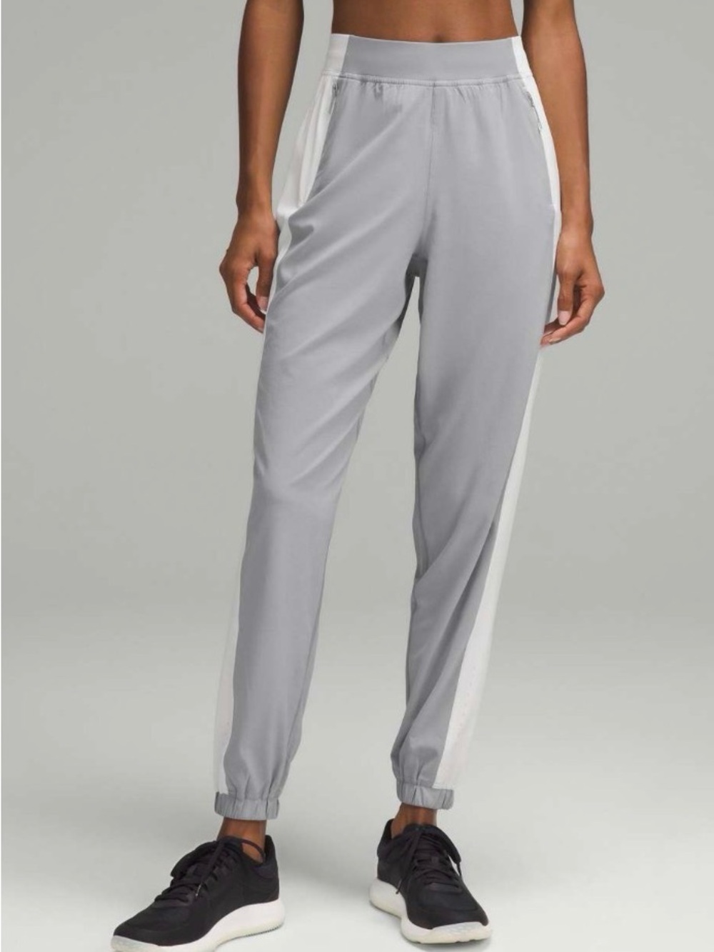 Lululemon Adapted State High-Rise Jogger Colourblock Rhino Grey Light Vapor Sz 4